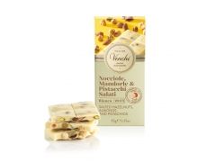 Venchi white chocolate with salted nuts and pistachios