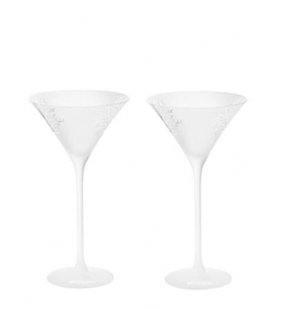 Belvedere Martini frosted glasses 